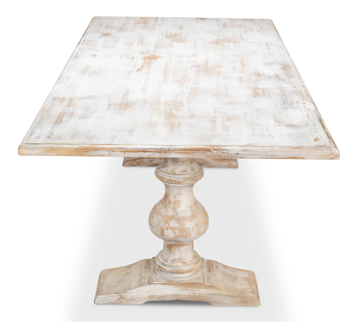 Sarreid Lionisio Trestle Table Disrupted White