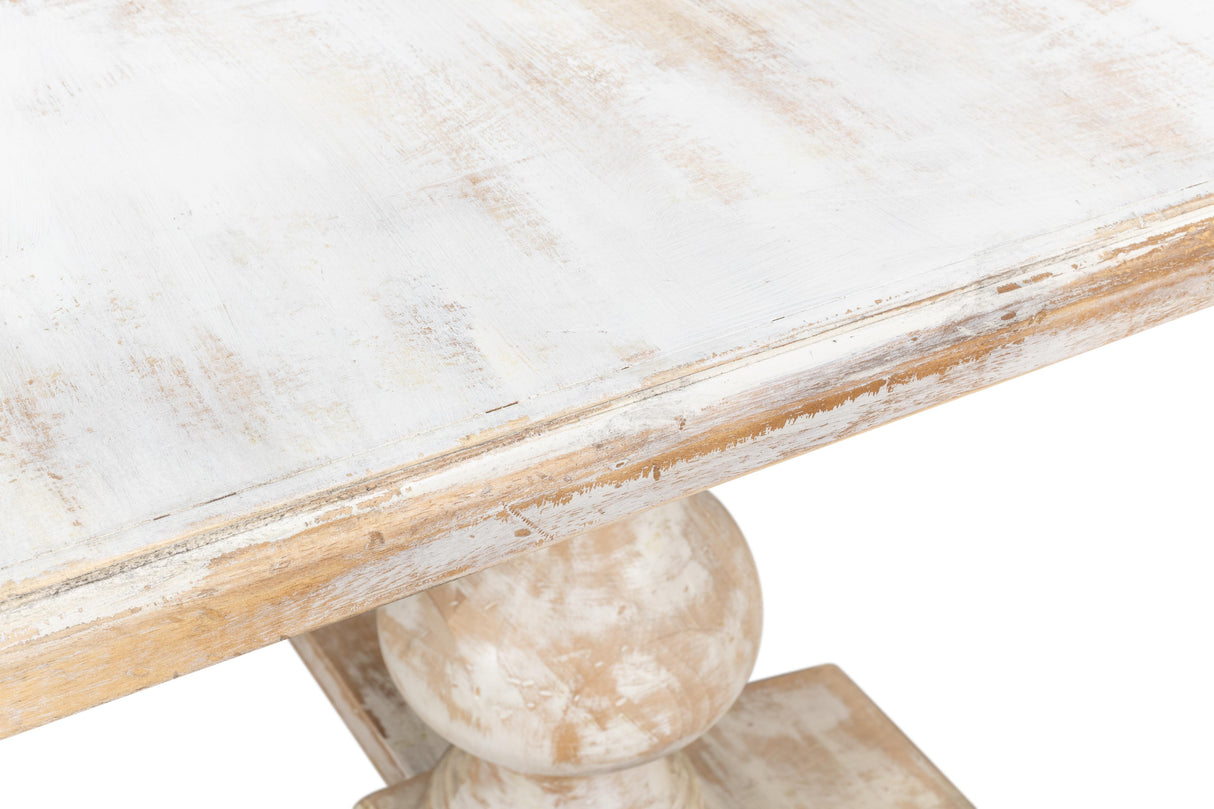 Sarreid Lionisio Trestle Table Disrupted White