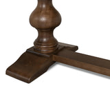 Sarreid Lionisio Trestle Table  Driftwood Finish