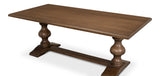 Sarreid Lionisio Trestle Table  Driftwood Finish