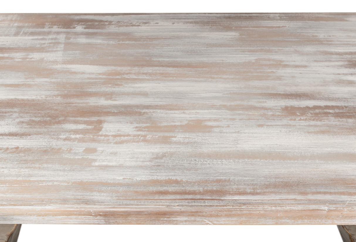 Sarreid Lionisio Trestle Table  Grey Oak