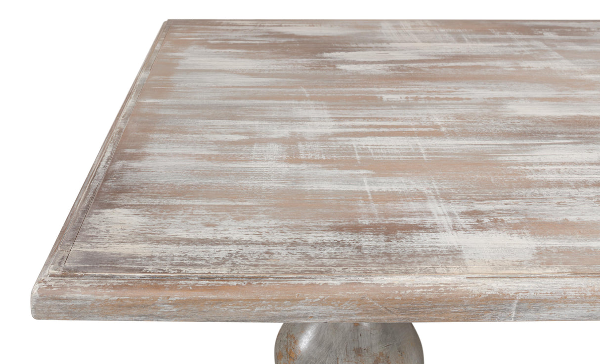Sarreid Lionisio Trestle Table  Grey Oak