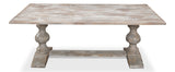 Sarreid Lionisio Trestle Table  Grey Oak