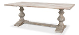 Sarreid Lionisio Trestle Table  Grey Oak