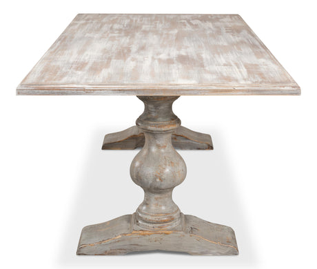 Sarreid Lionisio Trestle Table  Grey Oak