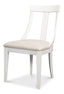 Sarreid Deco Side Chair Cortina White Taupe