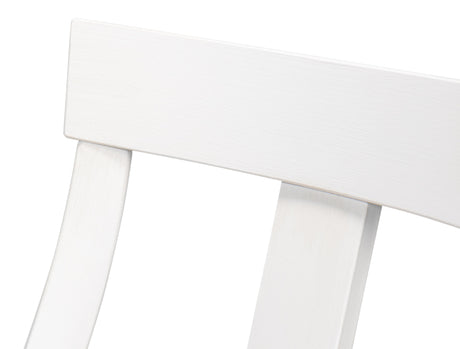Sarreid Deco Side Chair Cortina White Taupe