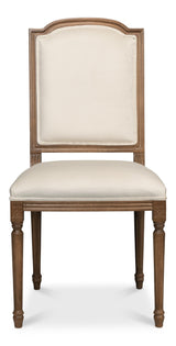 Sarreid Louis Xvi Squared Side Chair Driftwood