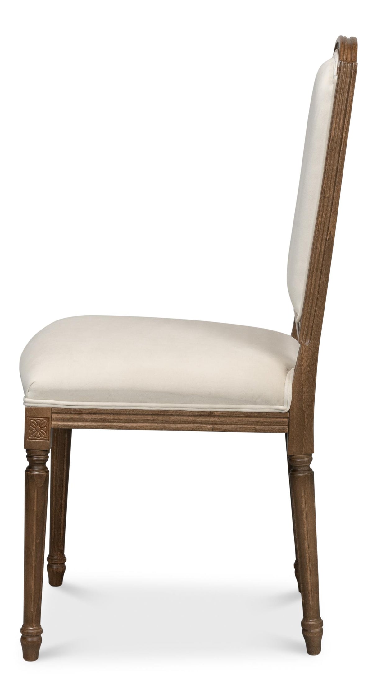 Sarreid Louis Xvi Squared Side Chair Driftwood