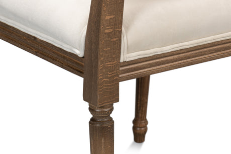 Sarreid Louis Xvi Squared Side Chair Driftwood