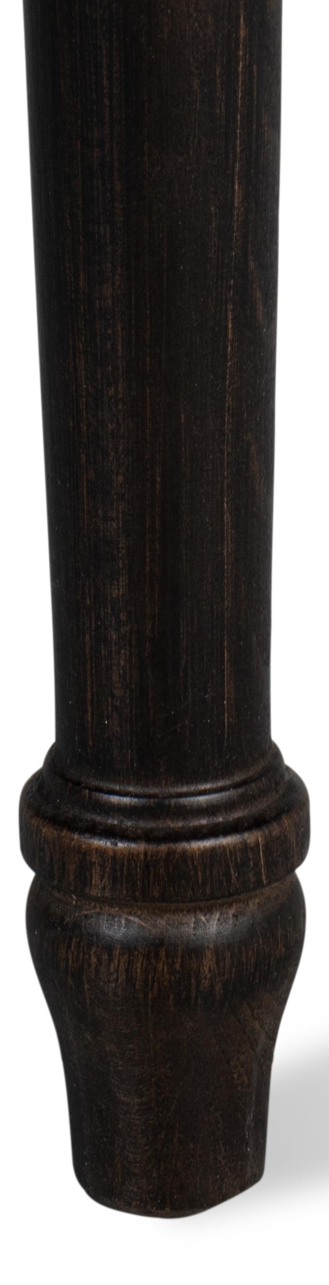 Sarreid Square Back Side Chair Nero Toffee