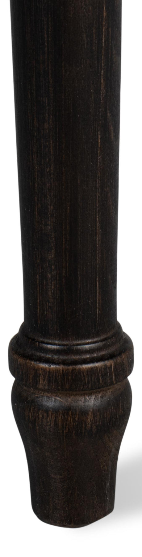 Sarreid Square Back Side Chair Nero Toffee