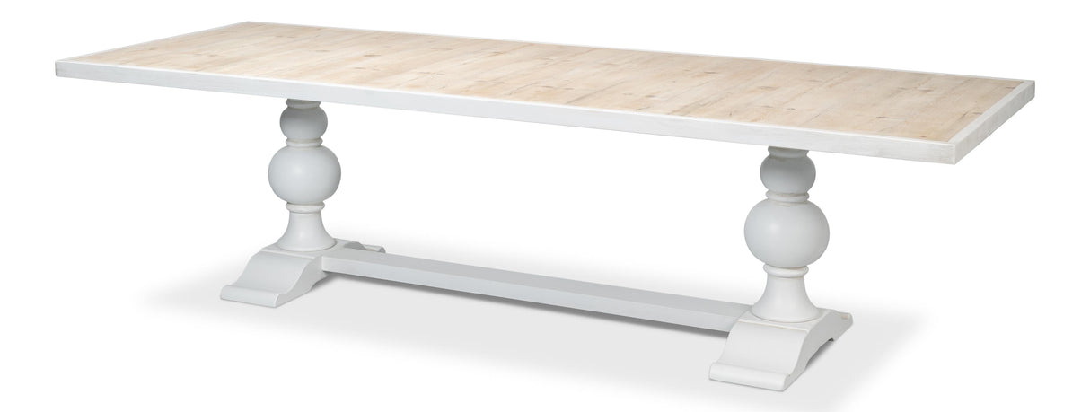 Sarreid Rectangular Dining Table Cortina White