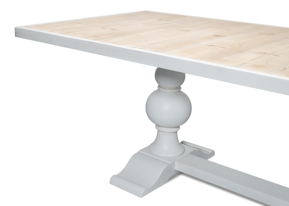 Sarreid Rectangular Dining Table Cortina White