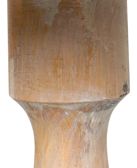 Sarreid Bistro Table  Ant. Oak Shiny Trav.Top