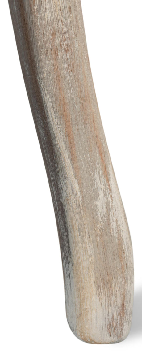 Sarreid Oval Cane Back S/Chair Grey Oak  Taupe