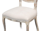 Sarreid Oval Cane Back S/Chair Grey Oak  Taupe