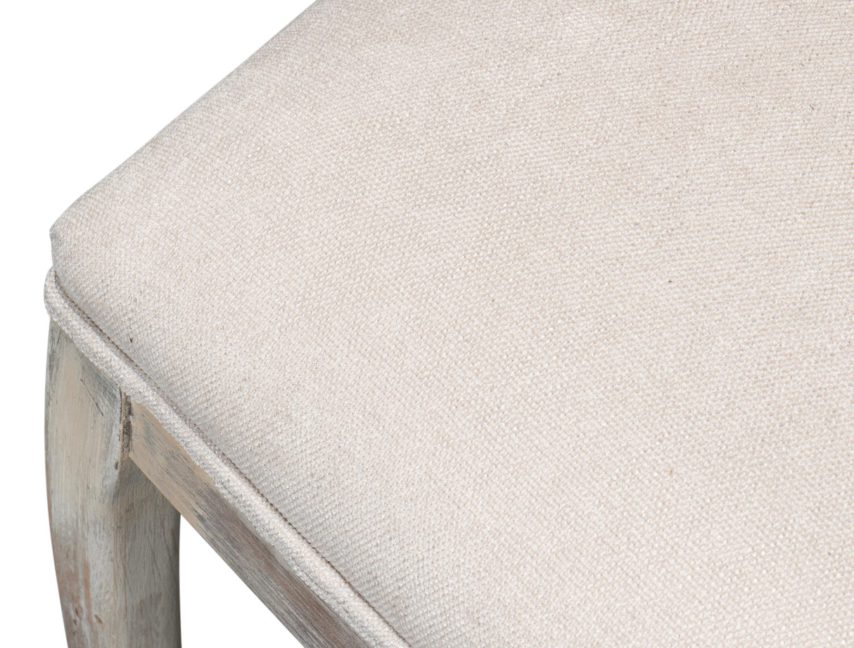 Sarreid Oval Cane Back S/Chair Grey Oak  Taupe