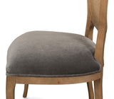 Sarreid Oval Cane Back S/Chair  Drftwd Charcoal
