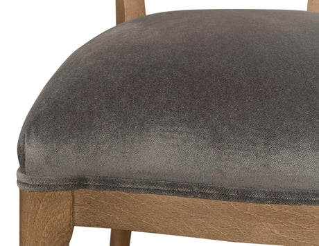 Sarreid Oval Cane Back S/Chair  Drftwd Charcoal