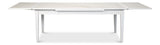 Sarreid Rect. Extension Dining Table  White