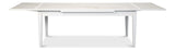 Sarreid Rect. Extension Dining Table  White
