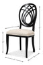 Sarreid Goccia Side Chair  Nero  Banks Organza