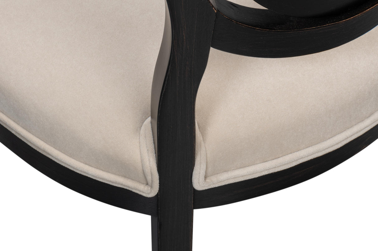 Sarreid Goccia Side Chair  Nero  Banks Organza