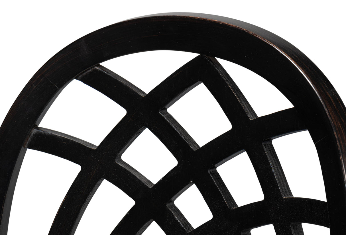 Sarreid Goccia Side Chair  Nero  Banks Organza