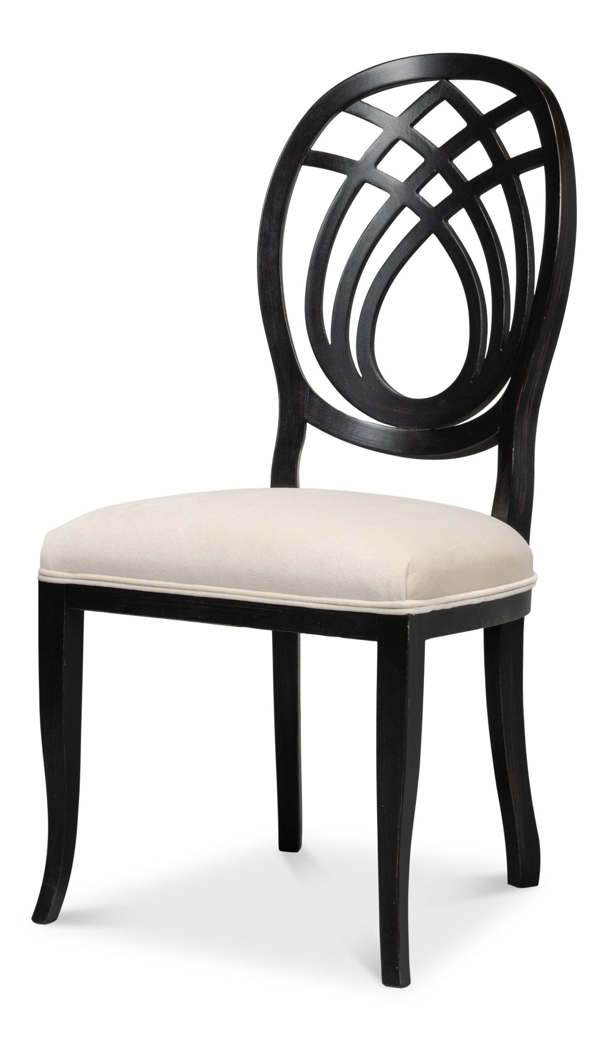 Sarreid Goccia Side Chair  Nero  Banks Organza