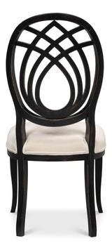Sarreid Goccia Side Chair  Nero  Banks Organza