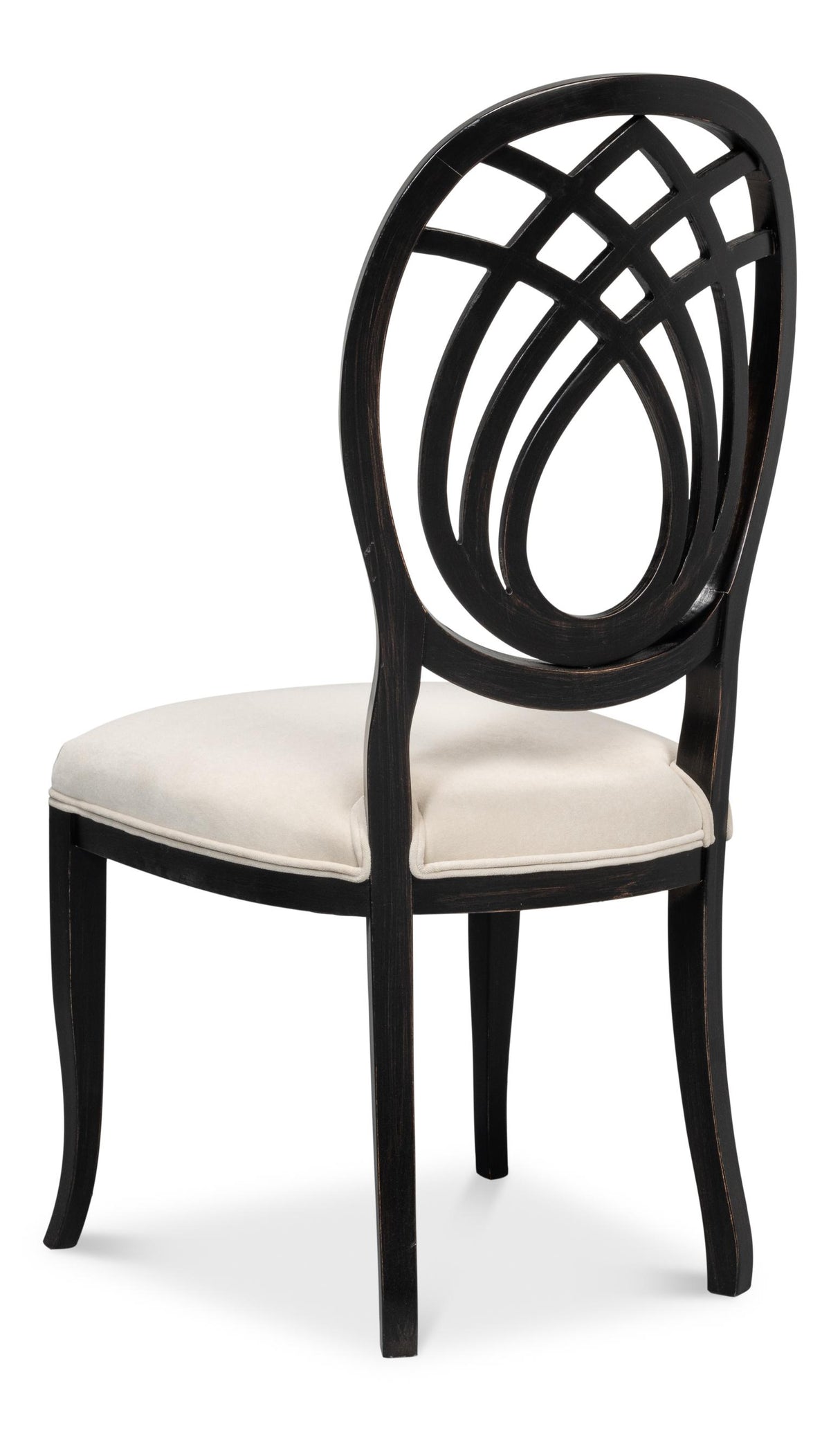 Sarreid Goccia Side Chair  Nero  Banks Organza