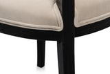 Sarreid Goccia Side Chair  Nero  Banks Organza
