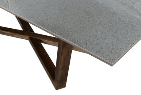 Sarreid Double Pedestal Dining Table