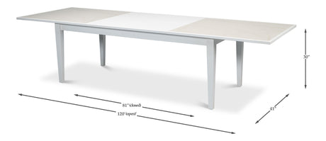 Sarreid Elton Butterfly Dining Table White