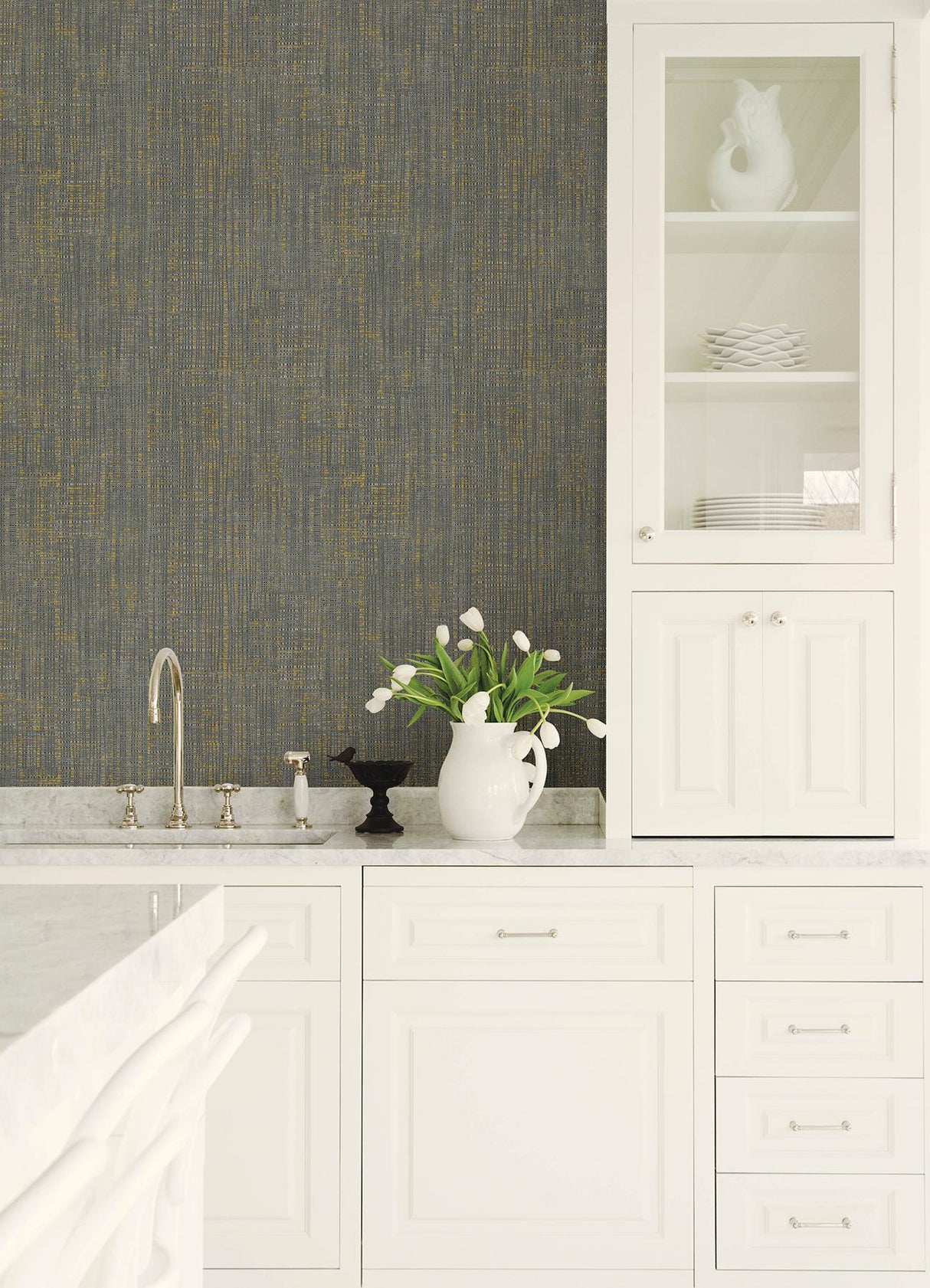 Brewster Home Fashions Advantage Kitchen & Bath 2 Rattan Bronze Wallpaper