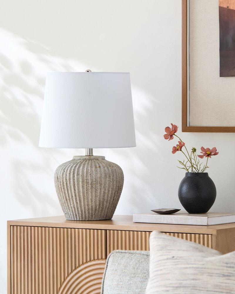 Livabliss Bamba BMA-001 20"H x 13"W x 13"D Table Lighting