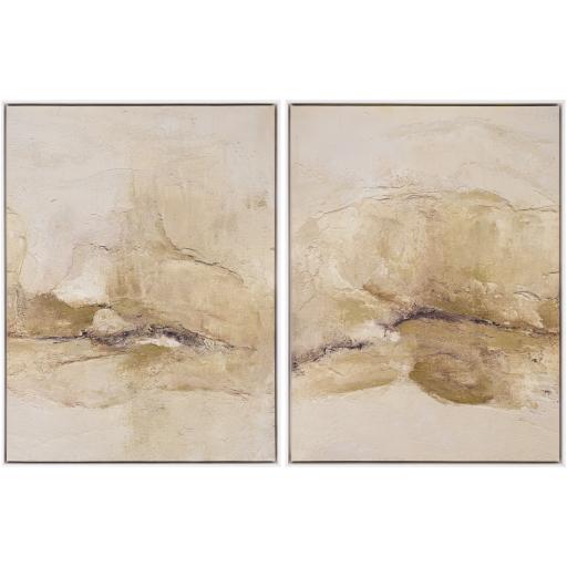 Surya Sand Mountain SAND-001 32"H x 24"W x 2"D, 32"H x 24"W x 2"D Wall Art Piece