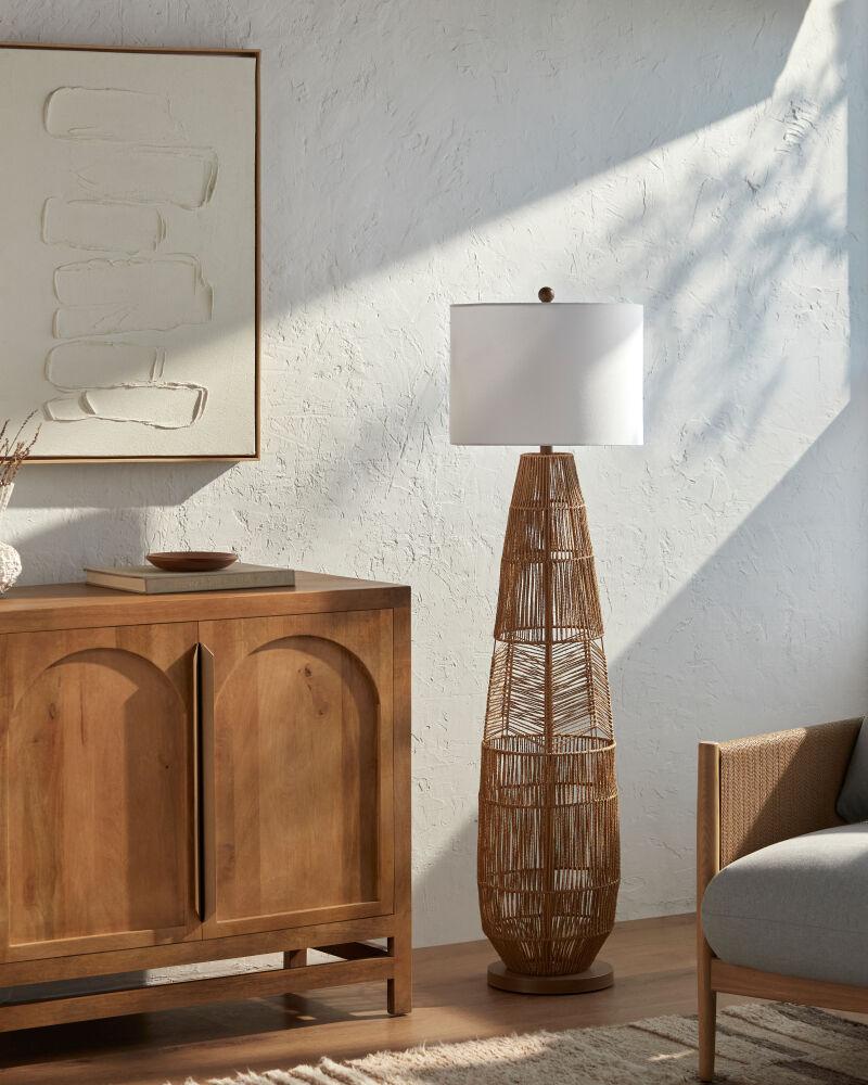 Surya Zuru ZRU-001 55"H x 20"W x 20"D Floor Lighting
