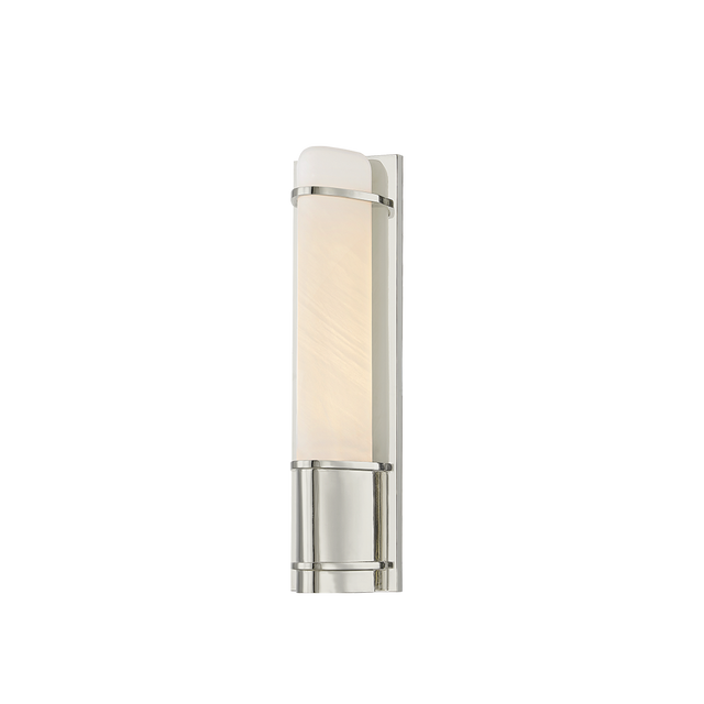 Hudson Valley Lighting Tottenville Polished Nickel 4.25W x 4.25L x 16.25H Wall Sconce