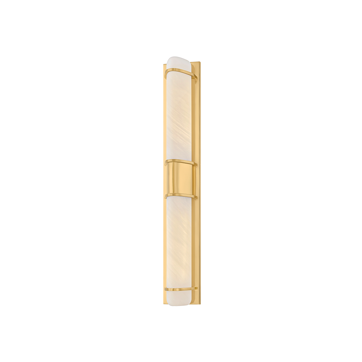 Hudson Valley Lighting Tottenville Aged Brass 4.25W x 4.25L x 27H Wall Sconce