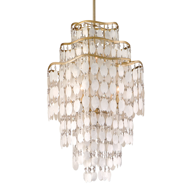 Corbett Lighting Dolce CHAMPAGNE LEAF 20W x 31H Chandelier