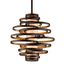 Corbett Lighting Vertigo BRONZE LEAF/GOLD LEAF 18W x 18.5H Pendant