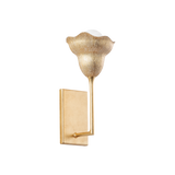 Hudson Valley Lighting Alora Vintage Gold Leaf/Gilded Ivory 6.5W x 6.5L x 14.5H Wall Sconce