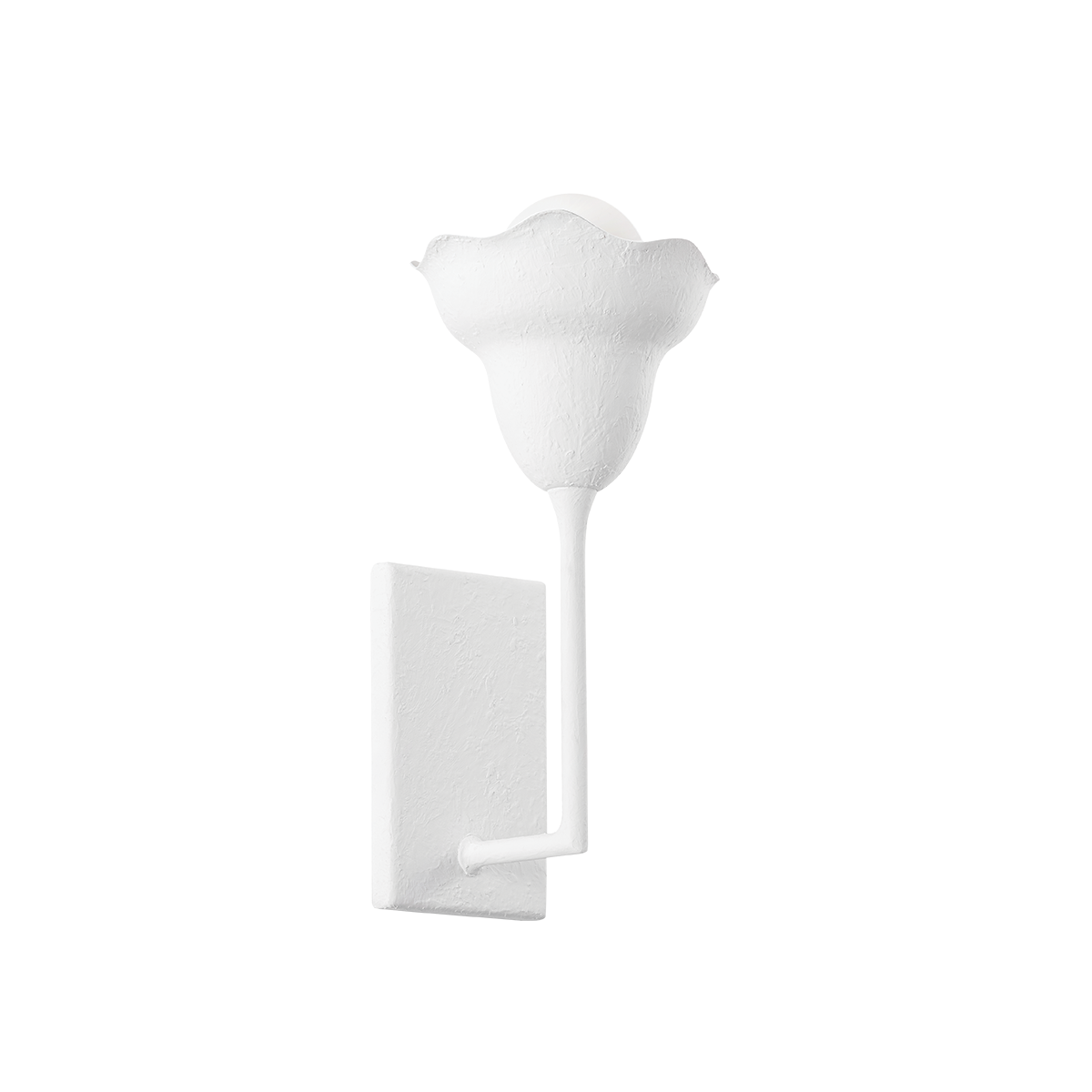 Hudson Valley Lighting Alora White Plaster 6.5W x 6.5L x 14.5H Wall Sconce
