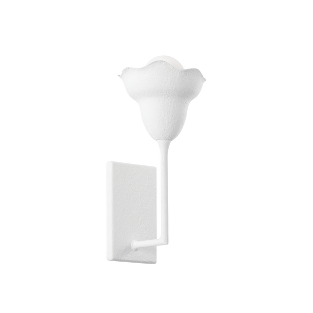 Hudson Valley Lighting Alora White Plaster 6.5W x 6.5L x 14.5H Wall Sconce