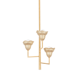 Hudson Valley Lighting Alora Vintage Gold Leaf/Gilded Ivory 20.25W x 20.25L x 22.75H Chandelier