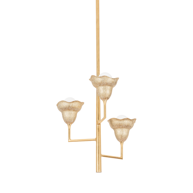 Hudson Valley Lighting Alora Vintage Gold Leaf/Gilded Ivory 20.25W x 20.25L x 22.75H Chandelier