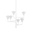 Hudson Valley Lighting Alora White Plaster 32W x 32L x 28.5H Chandelier
