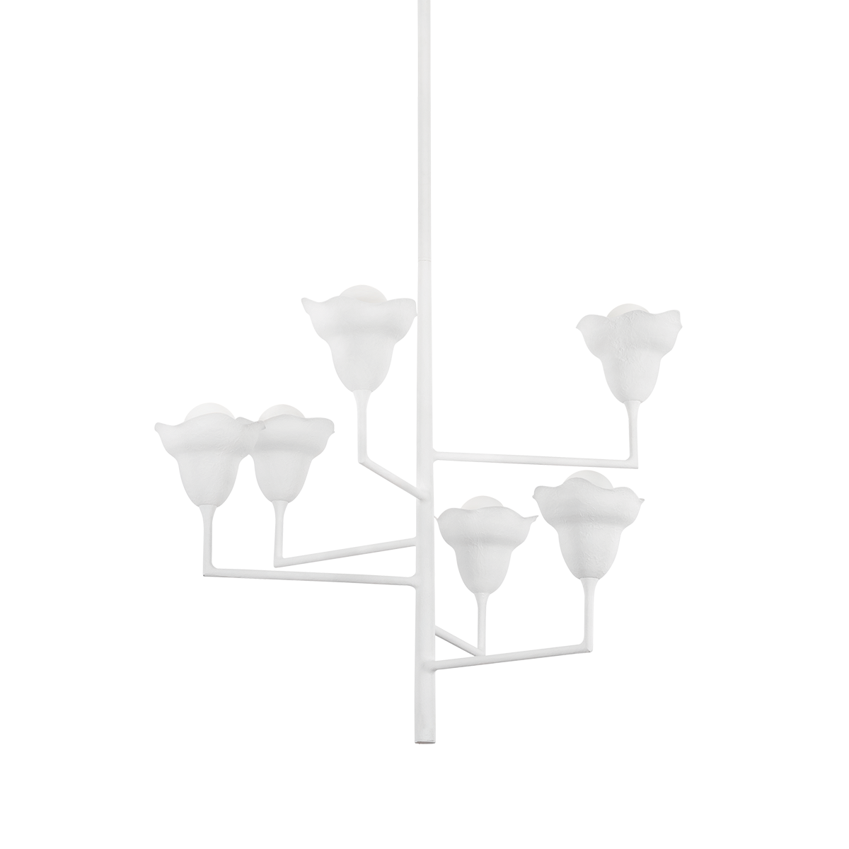 Hudson Valley Lighting Alora White Plaster 32W x 32L x 28.5H Chandelier